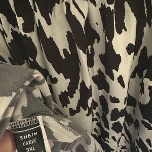 New SHEIN strapless dress.